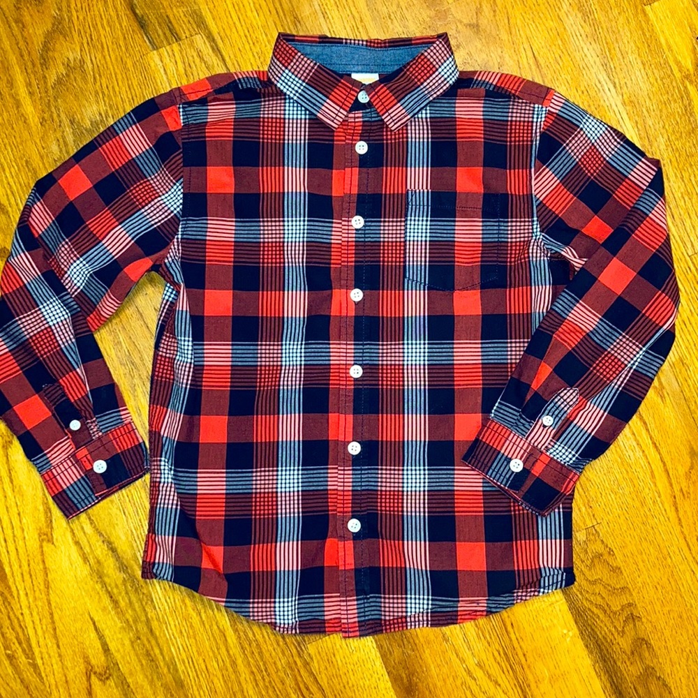 Gymboree Plaid Button down